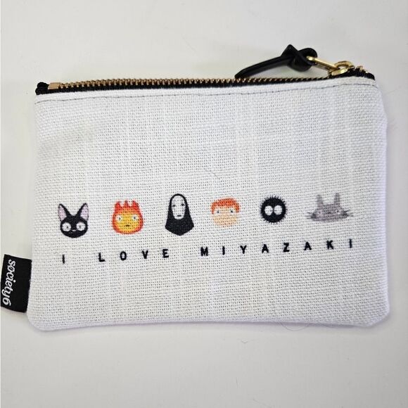 Society6 I Love Miyazaki and Friends Carry All Iphone Zipper Pouch Bag Clutch - Picture 3 of 9